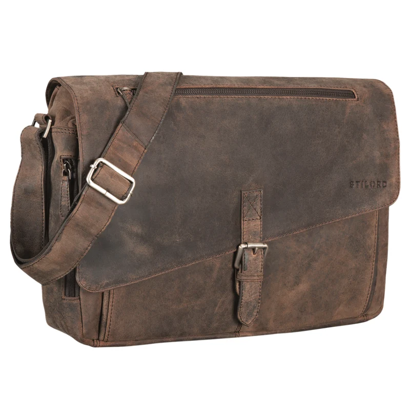 "Merlin" Vintage Leder Umhängetasche