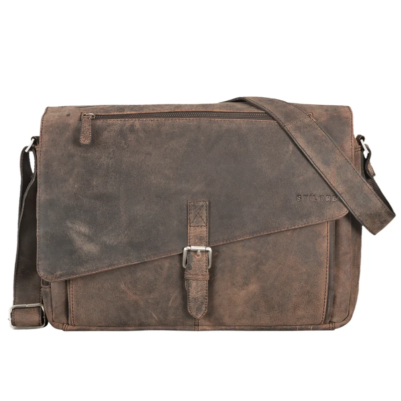 "Merlin" Vintage Leder Umhängetasche