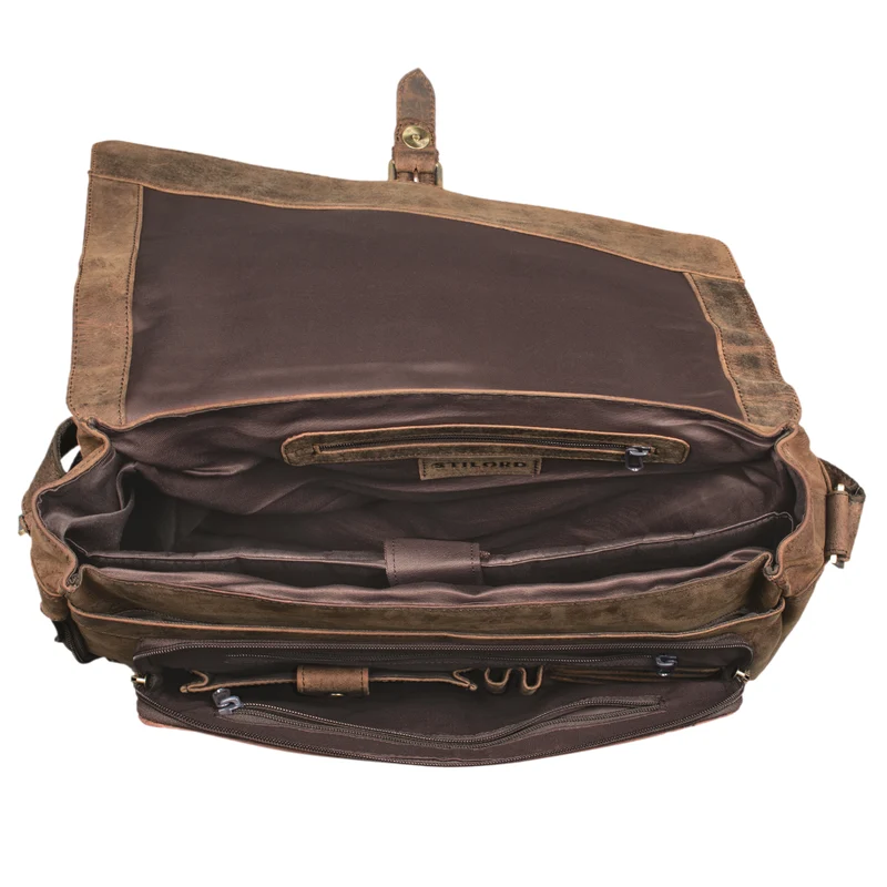 "Merlin" Vintage Leder Umhängetasche
