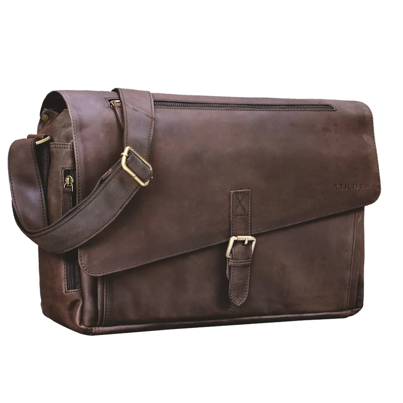 "Merlin" Vintage Leder Umhängetasche