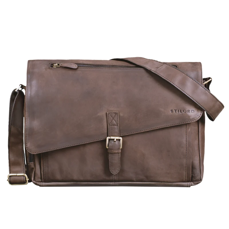 "Merlin" Vintage Leder Umhängetasche