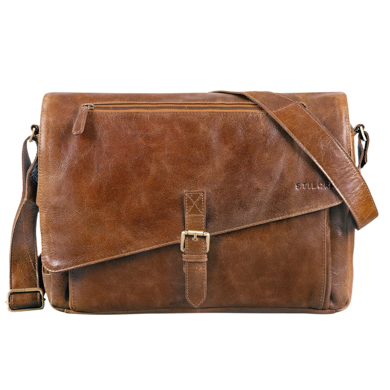 "Merlin" Vintage Leder Umhängetasche