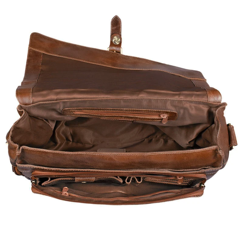 "Merlin" Vintage Leder Umhängetasche