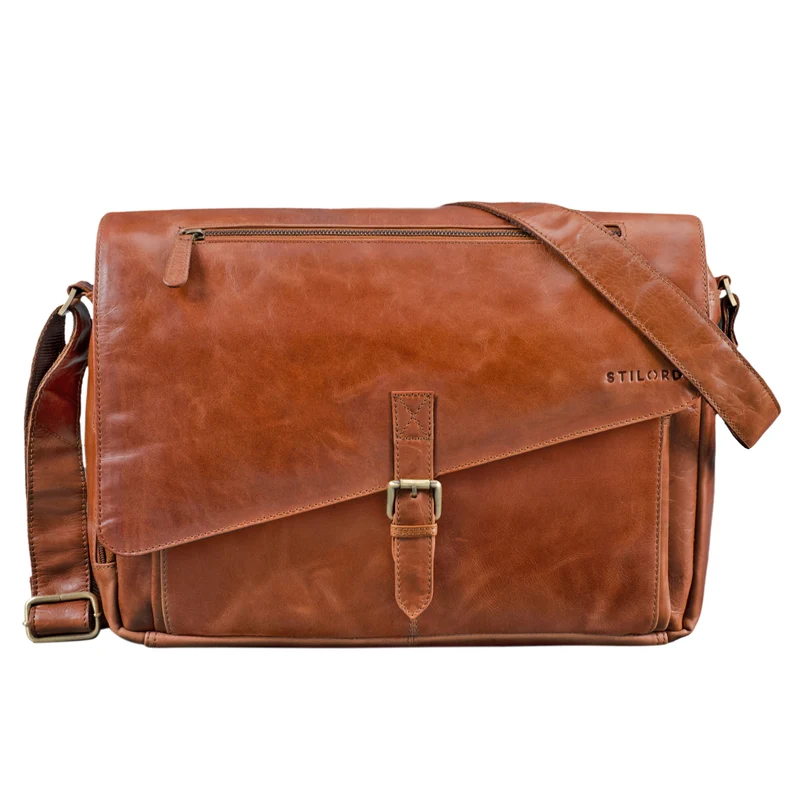 "Merlin" Vintage Leder Umhängetasche