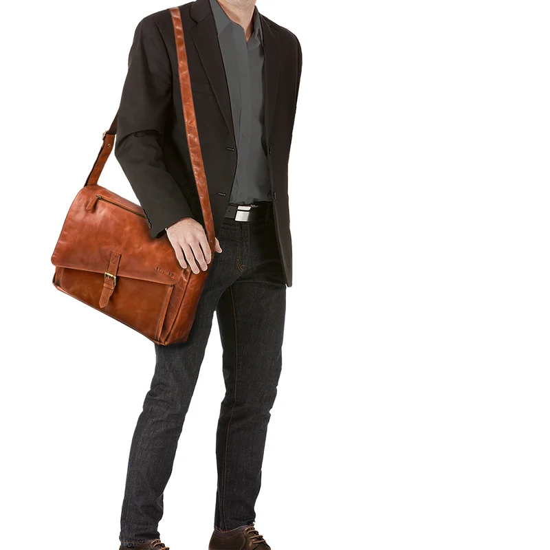 "Merlin" Vintage Leder Umhängetasche