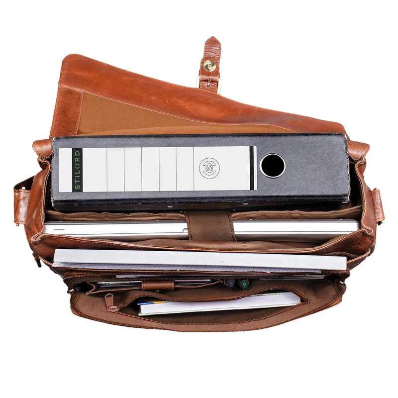 "Merlin" Vintage Leder Umhängetasche