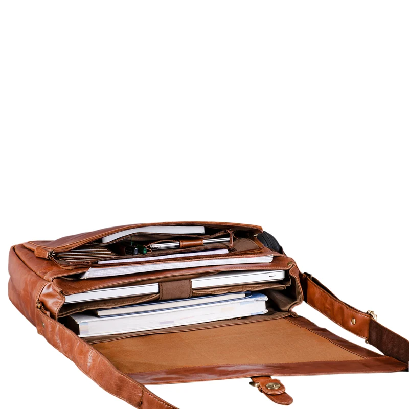"Merlin" Vintage Leder Umhängetasche