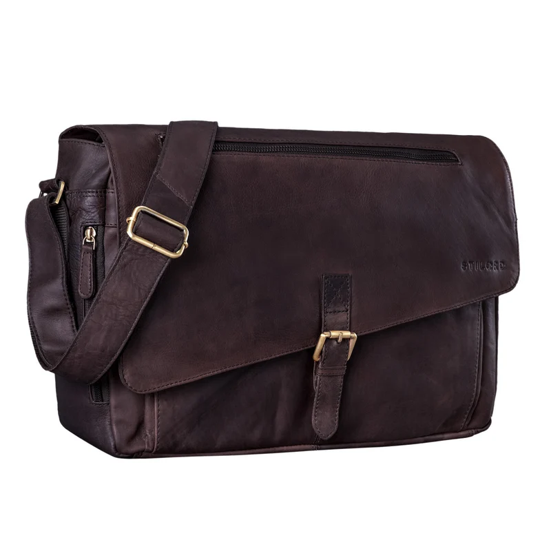 "Merlin" Vintage Leder Umhängetasche
