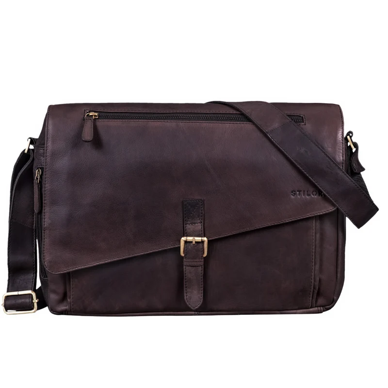 "Merlin" Vintage Leder Umhängetasche