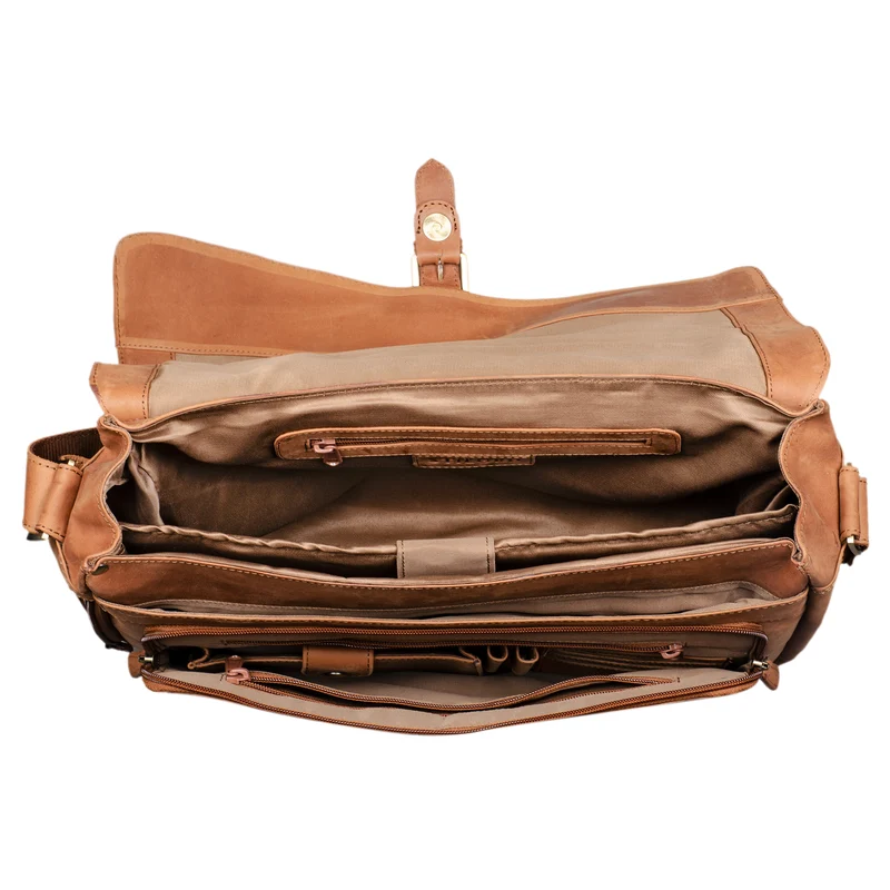 "Merlin" Vintage Leder Umhängetasche