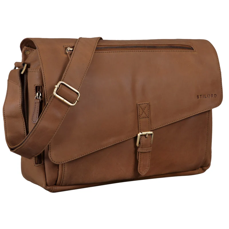"Merlin" Vintage Leder Umhängetasche