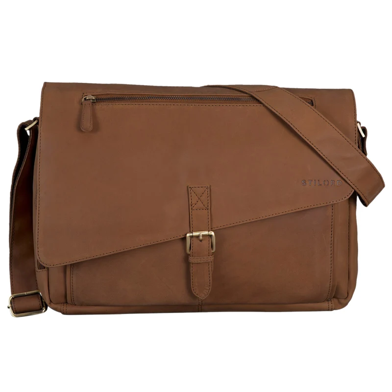 "Merlin" Vintage Leder Umhängetasche