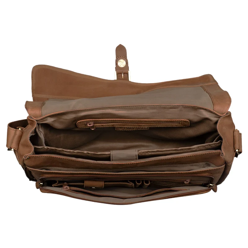 "Merlin" Vintage Leder Umhängetasche