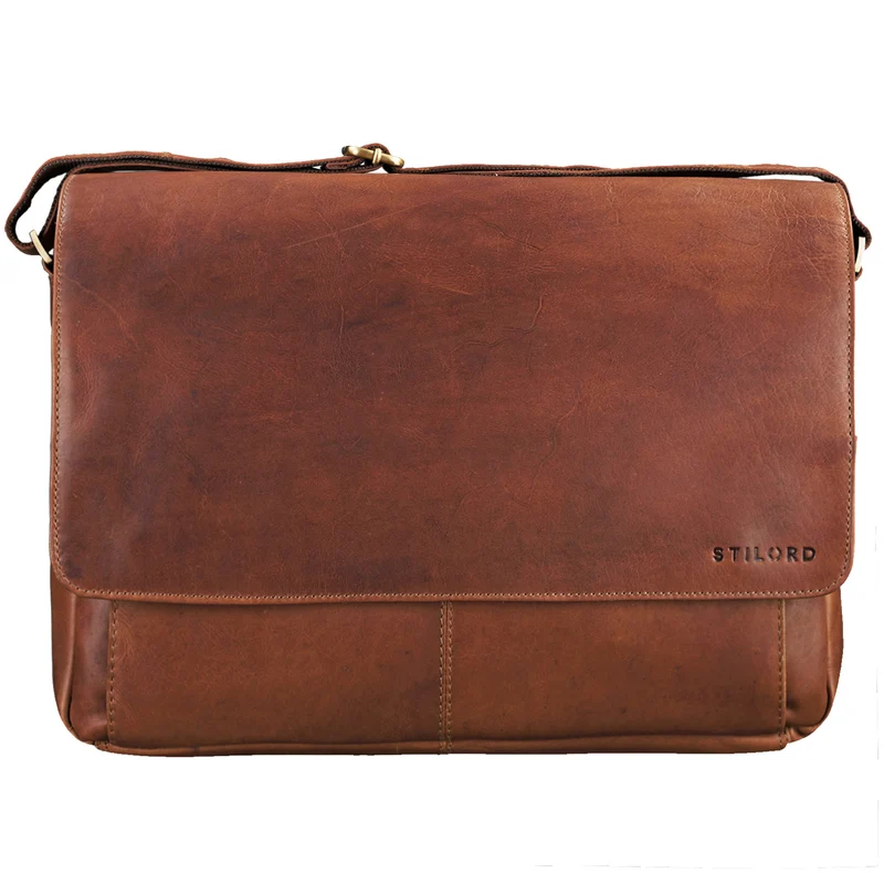 "Lonzo" Vintage Umhängetasche Büffel-Leder