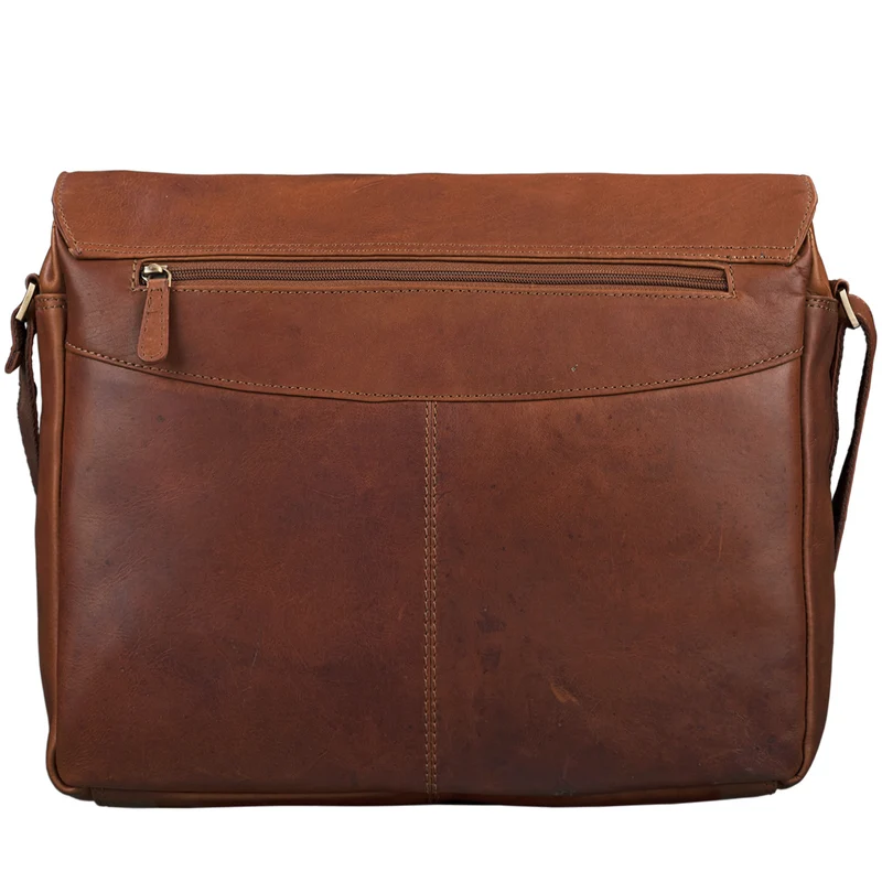 "Lonzo" Vintage Umhängetasche Büffel-Leder