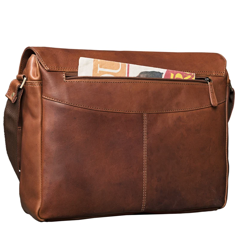 "Lonzo" Vintage Umhängetasche Büffel-Leder