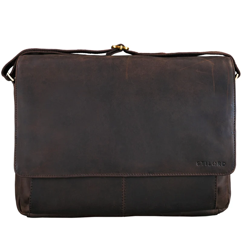 "Lonzo" Vintage Umhängetasche Büffel-Leder