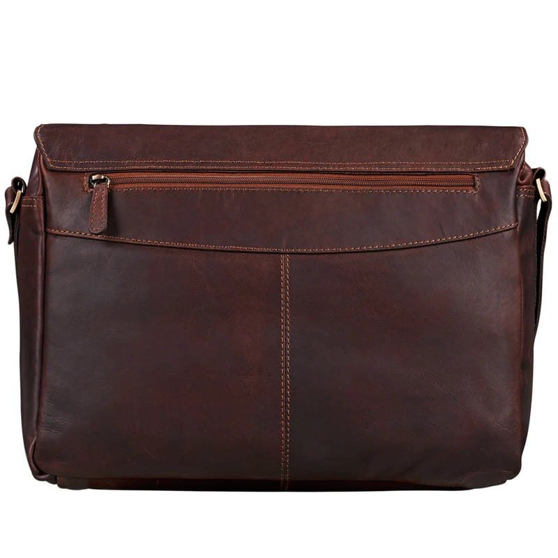 "Lonzo" Vintage Umhängetasche Büffel-Leder