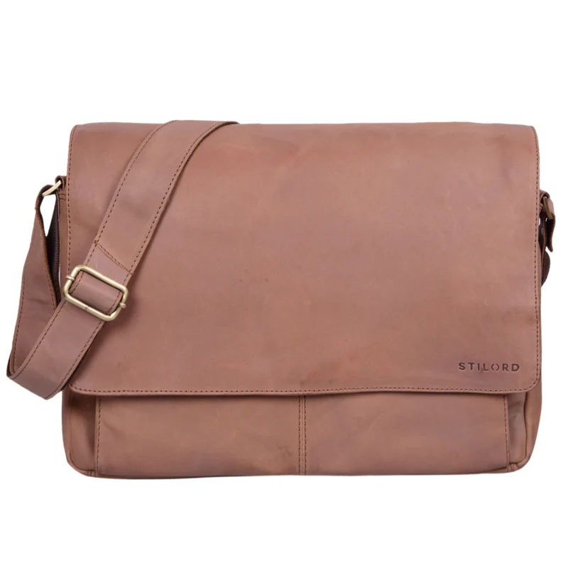 "Lonzo" Vintage Umhängetasche Büffel-Leder