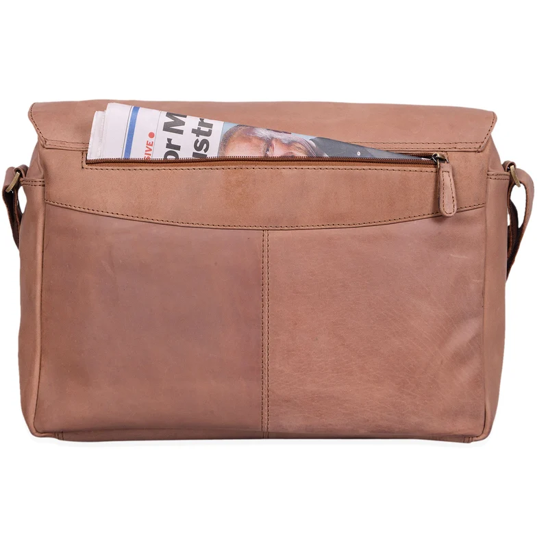 "Lonzo" Vintage Umhängetasche Büffel-Leder