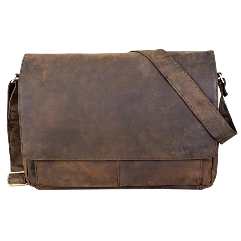"Lonzo" Vintage Umhängetasche Büffel-Leder