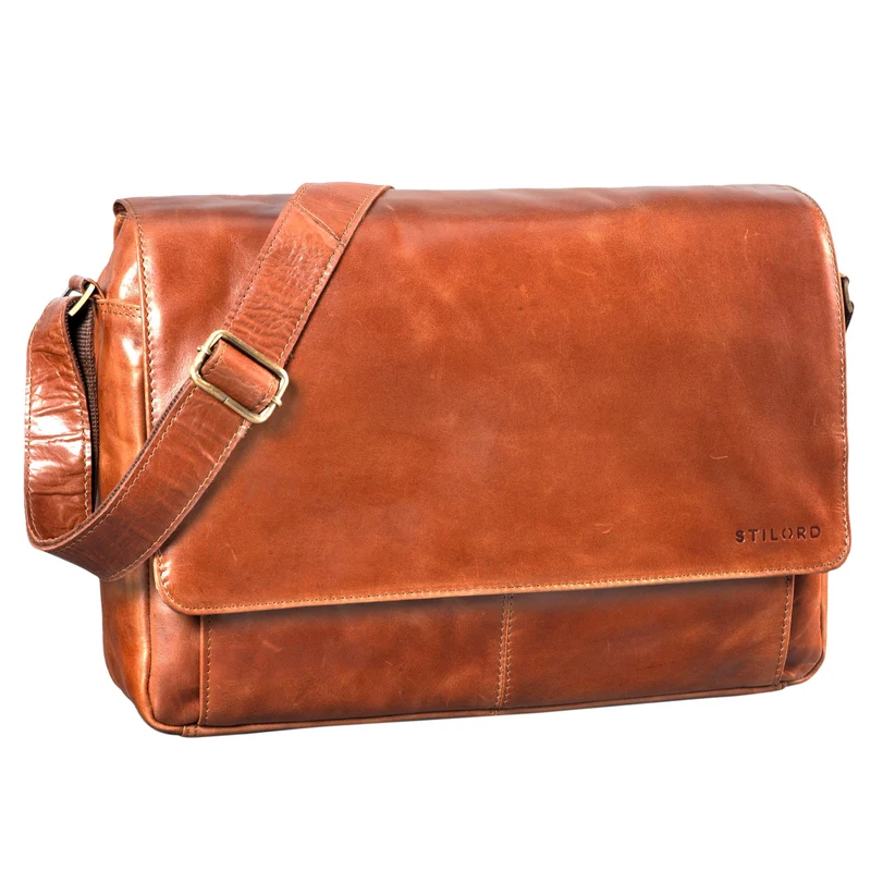 "Lonzo" Vintage Umhängetasche Büffel-Leder