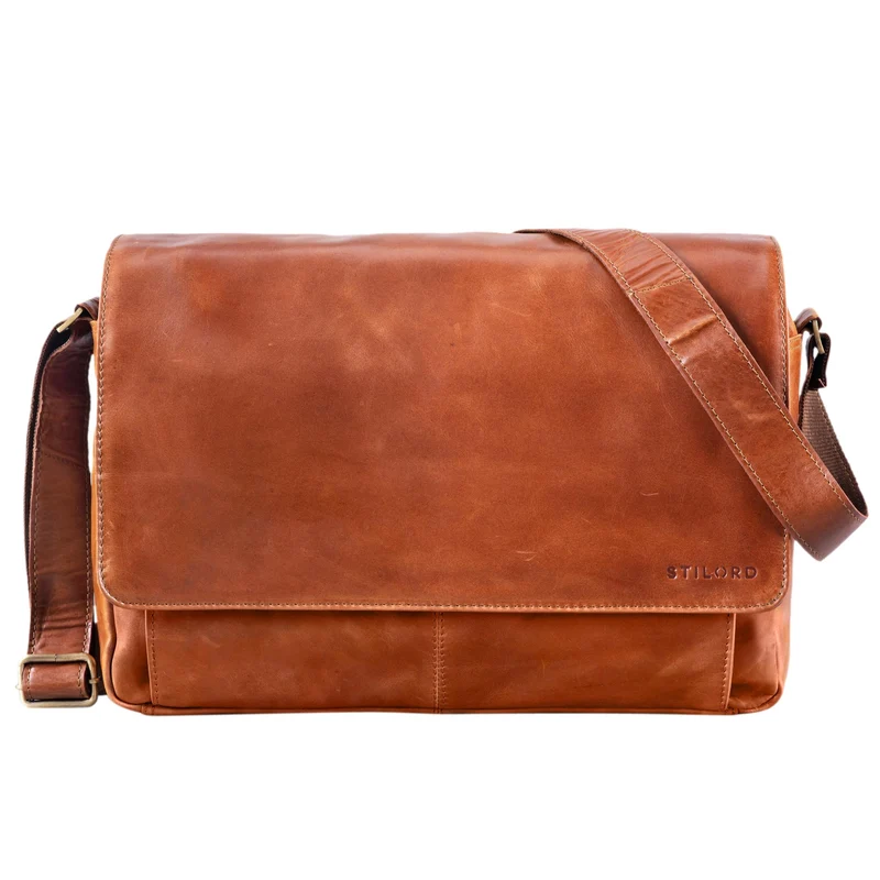 "Lonzo" Vintage Umhängetasche Büffel-Leder