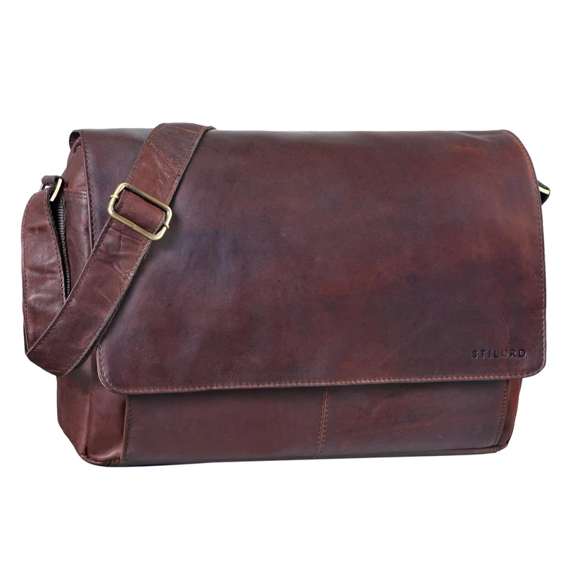 "Lonzo" Vintage Umhängetasche Büffel-Leder