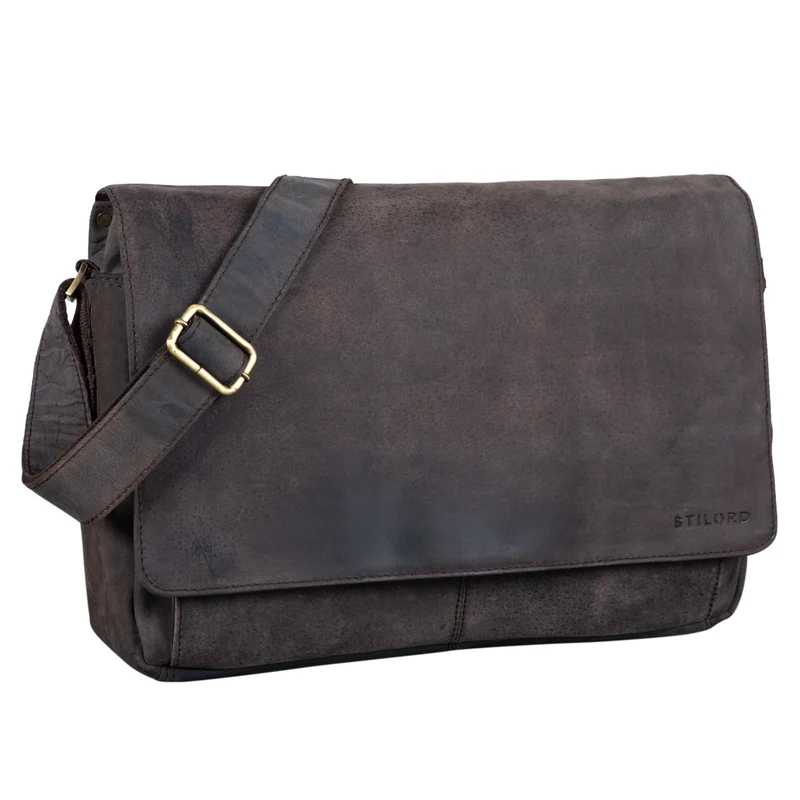 "Lonzo" Vintage Umhängetasche Büffel-Leder