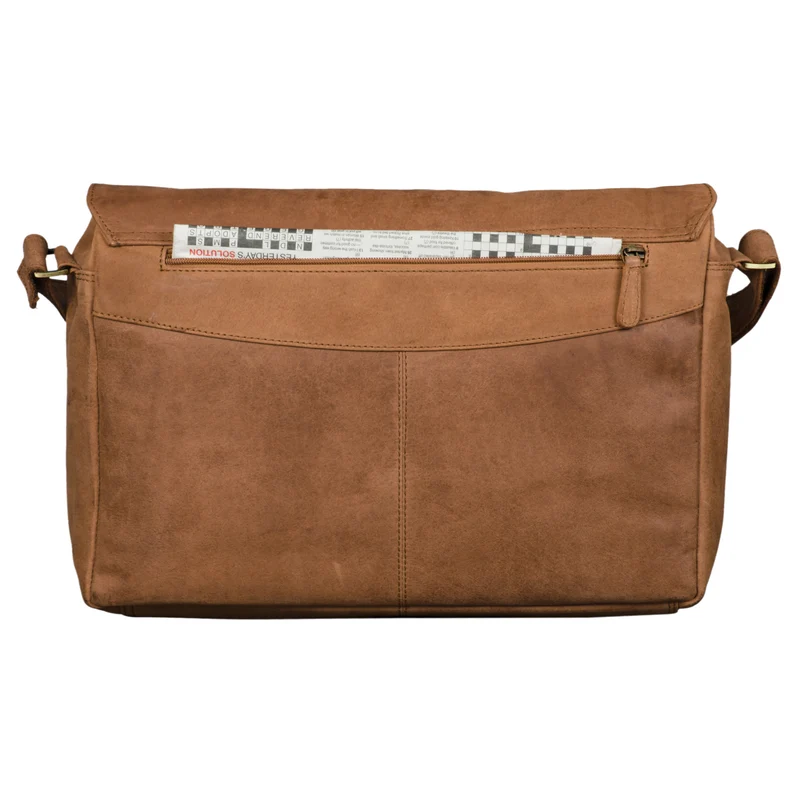 "Lonzo" Vintage Umhängetasche Büffel-Leder