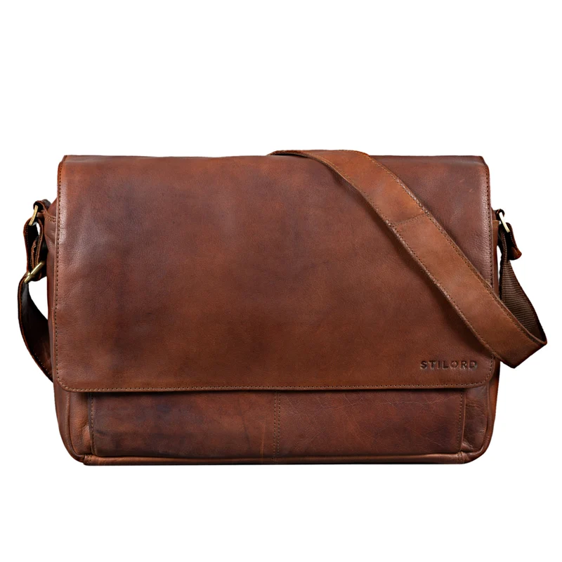 "Lonzo" Vintage Umhängetasche Büffel-Leder