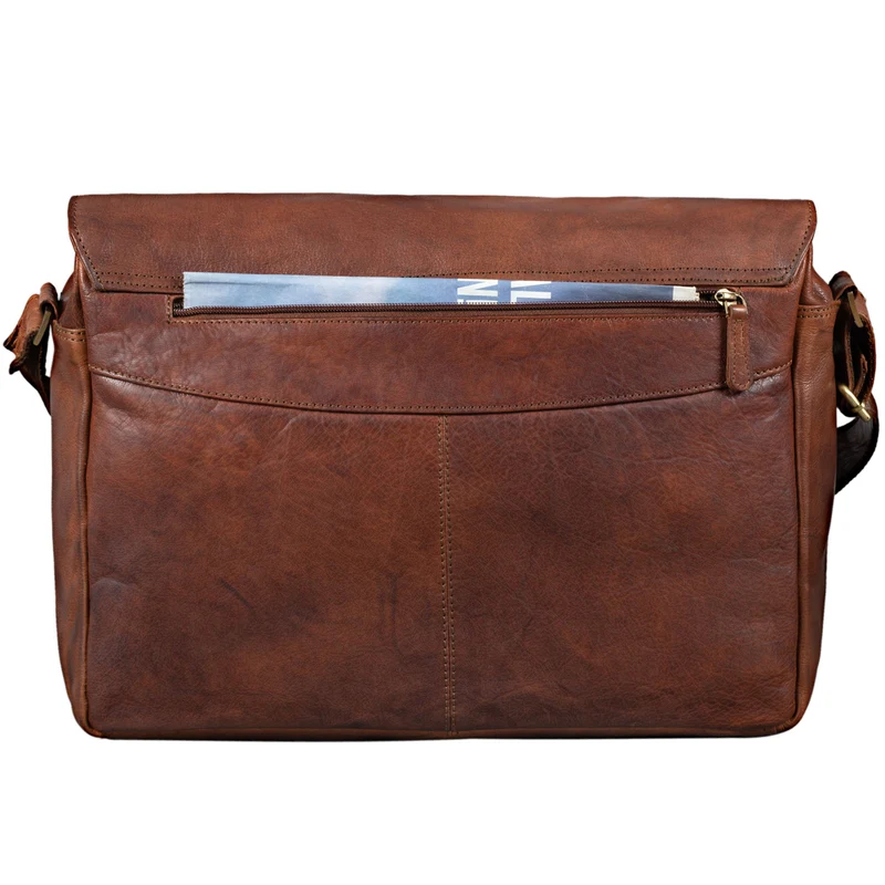"Lonzo" Vintage Umhängetasche Büffel-Leder