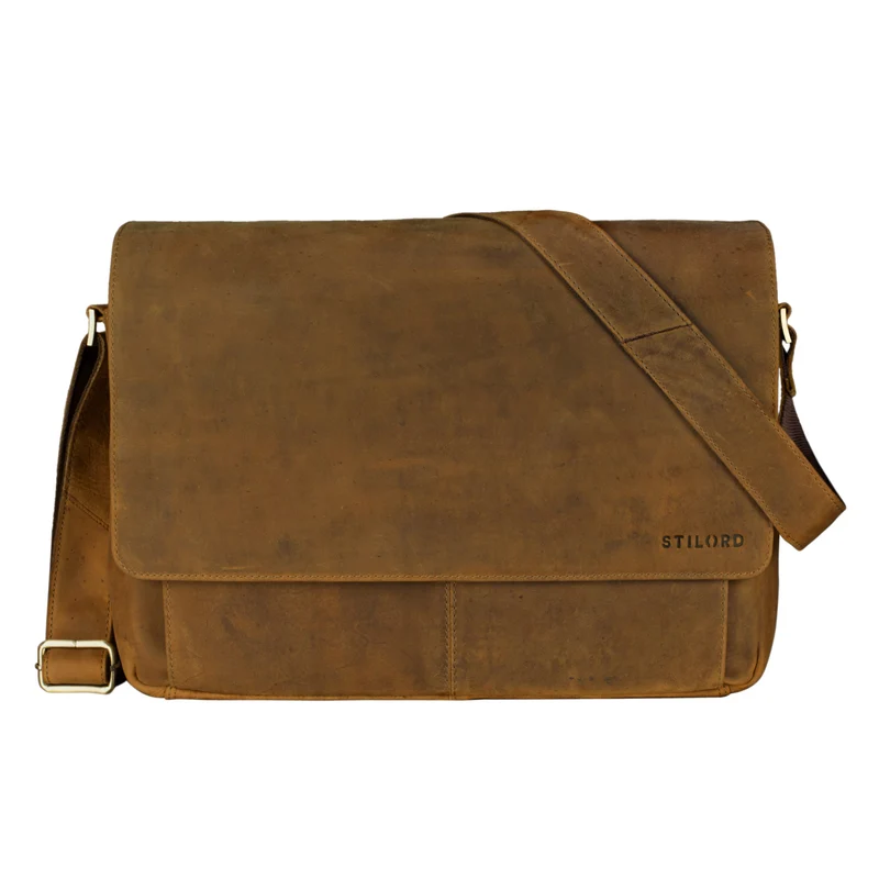 "Lonzo" Vintage Umhängetasche Büffel-Leder