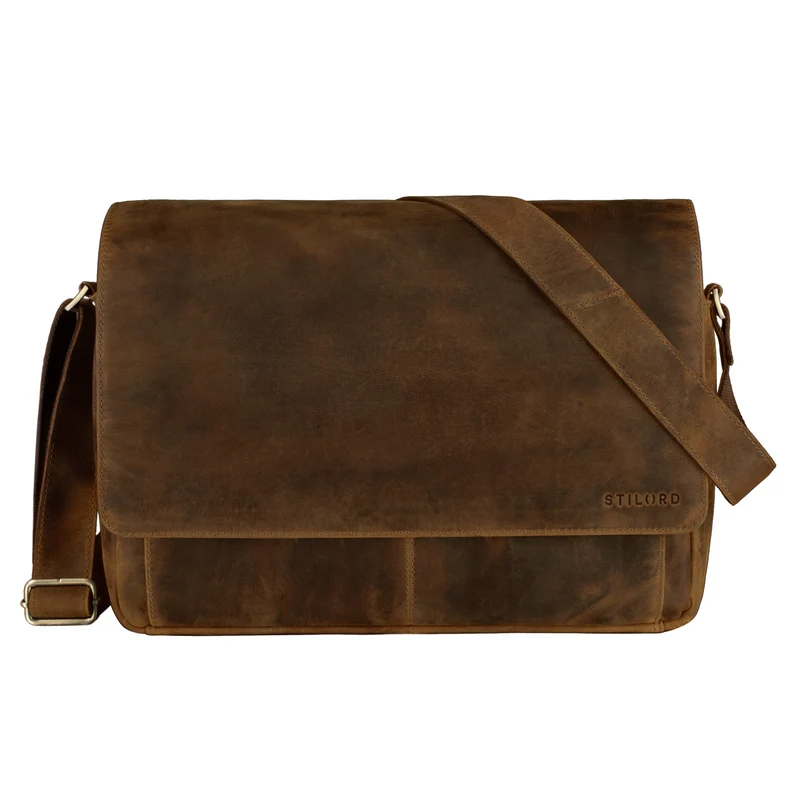 "Lonzo" Vintage Umhängetasche Büffel-Leder