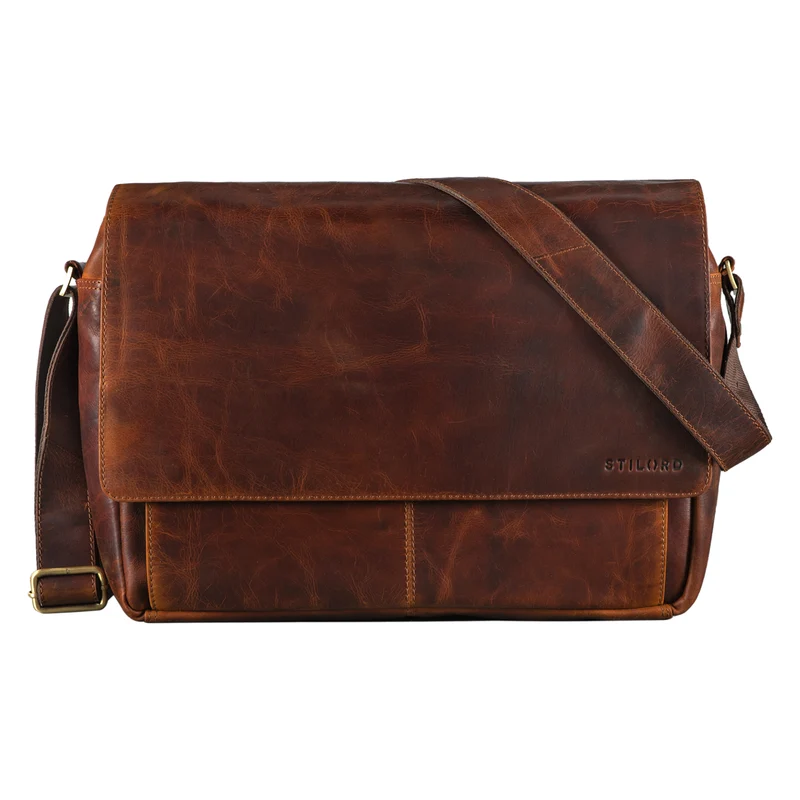 "Lonzo" Vintage Umhängetasche Büffel-Leder