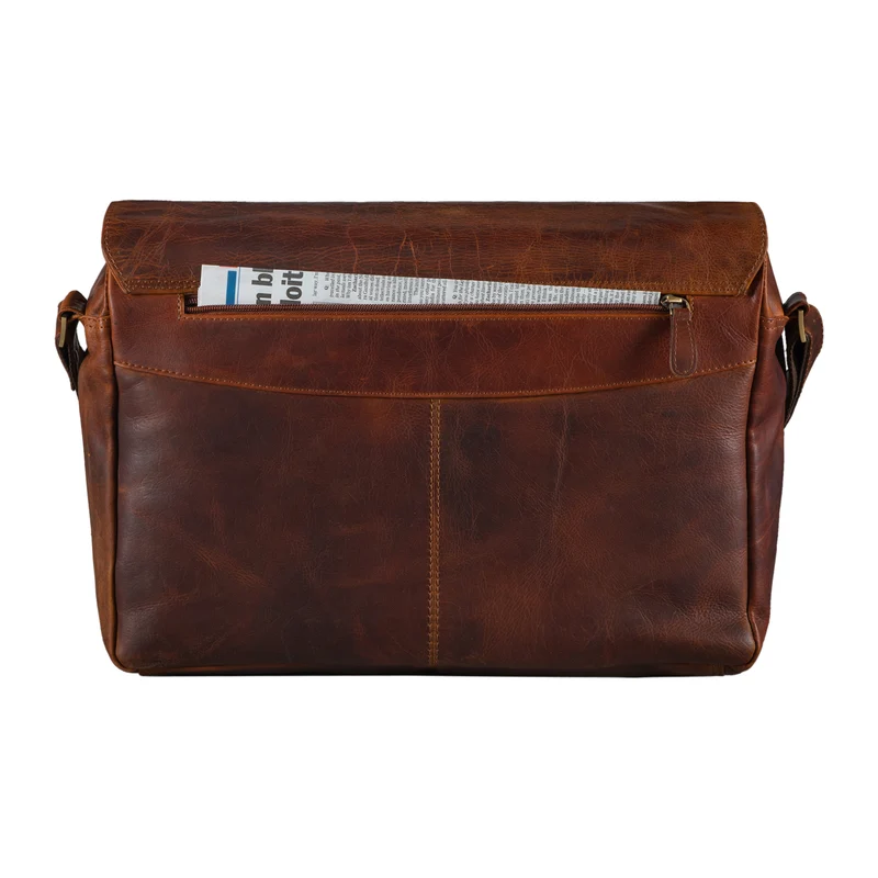 "Lonzo" Vintage Umhängetasche Büffel-Leder