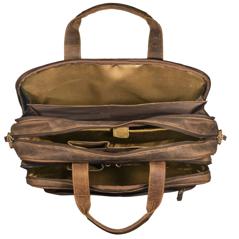 "Walt" Vintage Aktentasche Leder Herren Damen