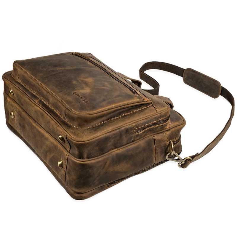 "Walt" Vintage Aktentasche Leder Herren Damen