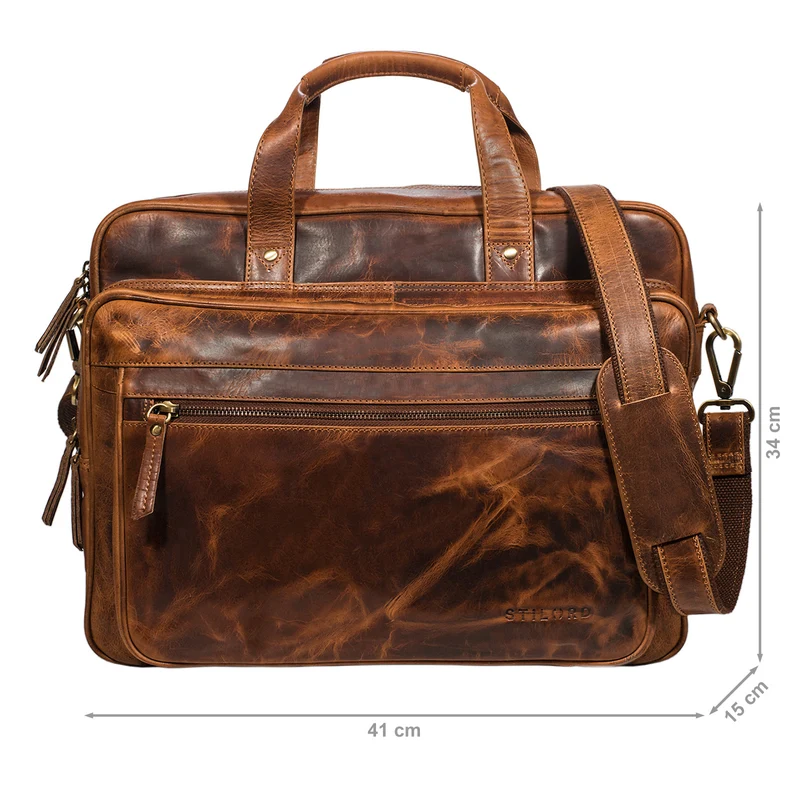 "Walt" Vintage Aktentasche Leder Herren Damen