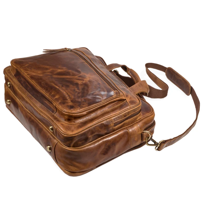 "Walt" Vintage Aktentasche Leder Herren Damen