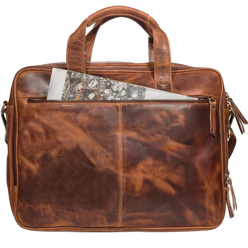 "Walt" Vintage Aktentasche Leder Herren Damen