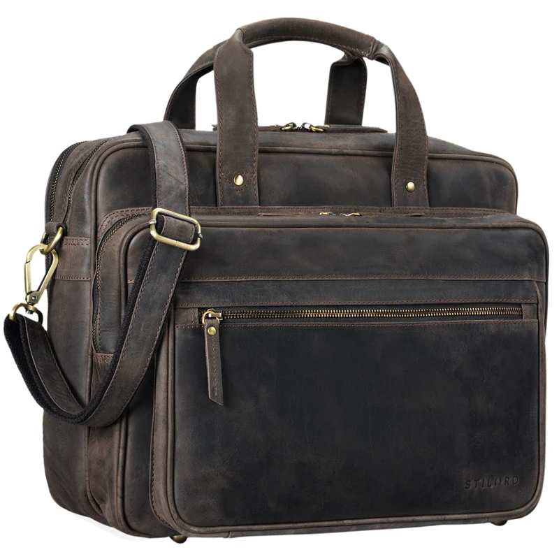 "Walt" Vintage Aktentasche Leder Herren Damen