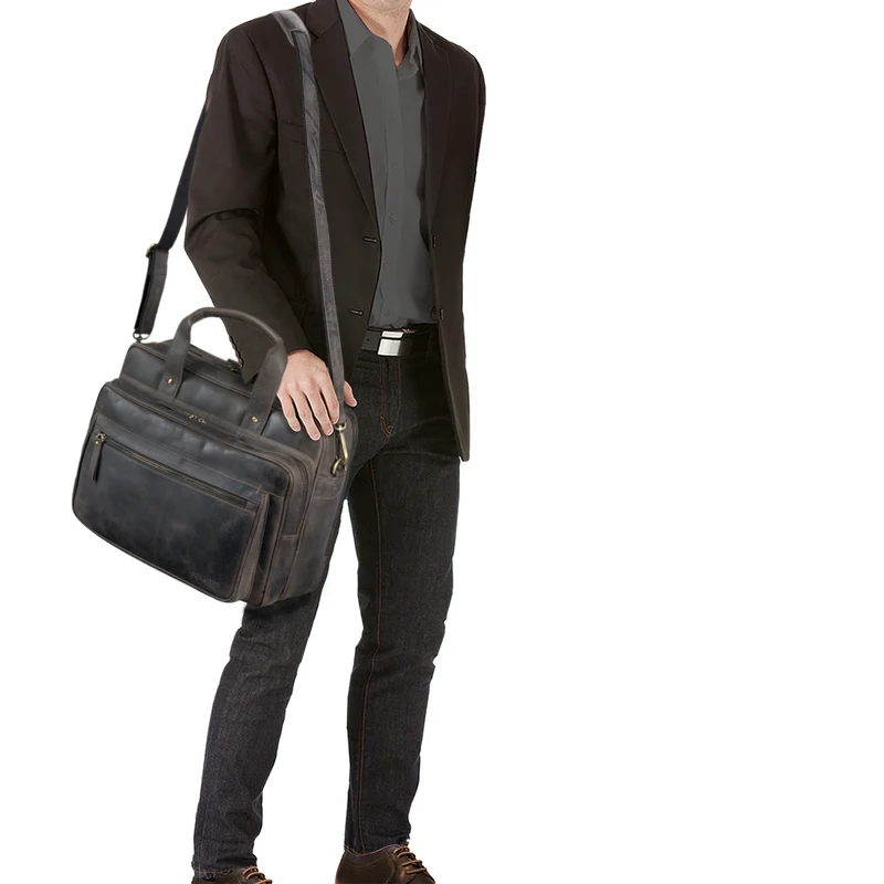 "Walt" Vintage Aktentasche Leder Herren Damen