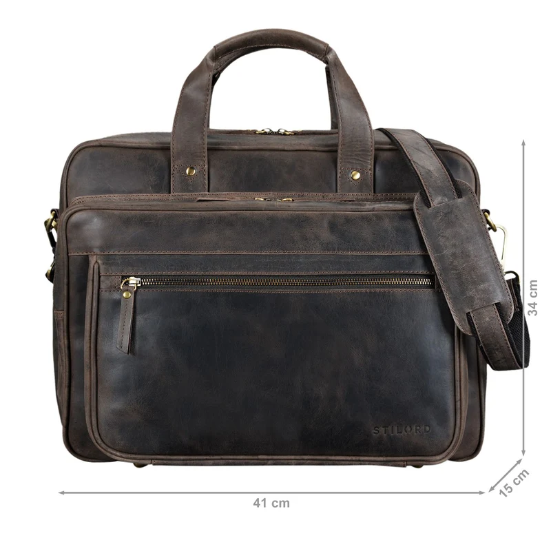 "Walt" Vintage Aktentasche Leder Herren Damen