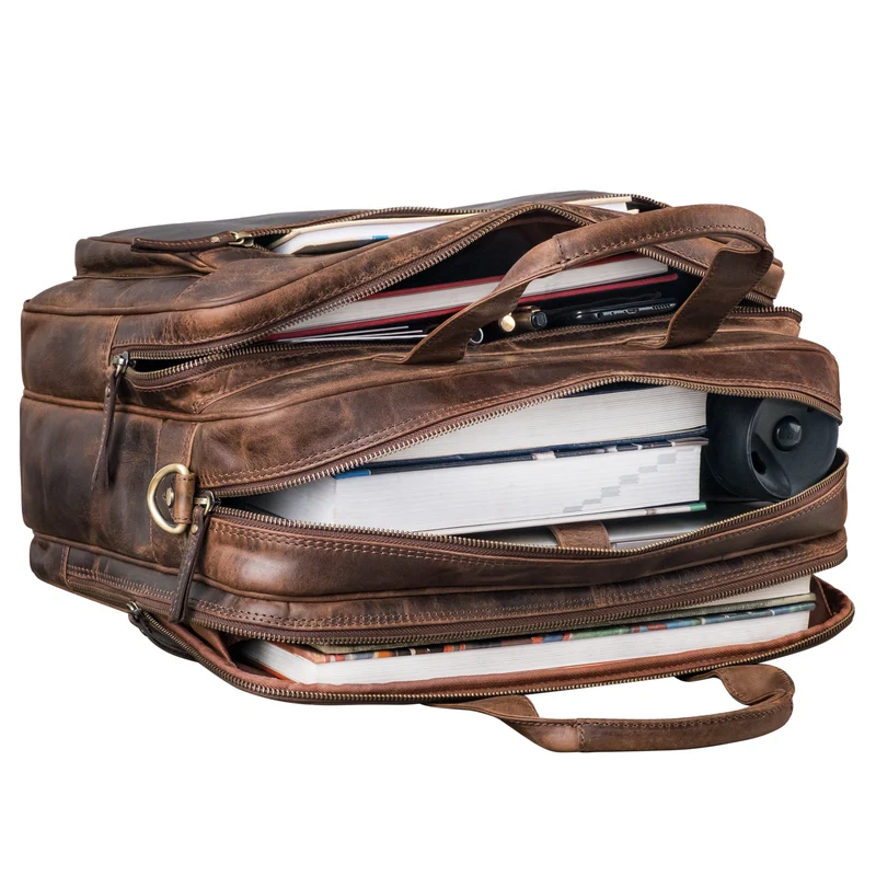 "Walt" Vintage Aktentasche Leder Herren Damen