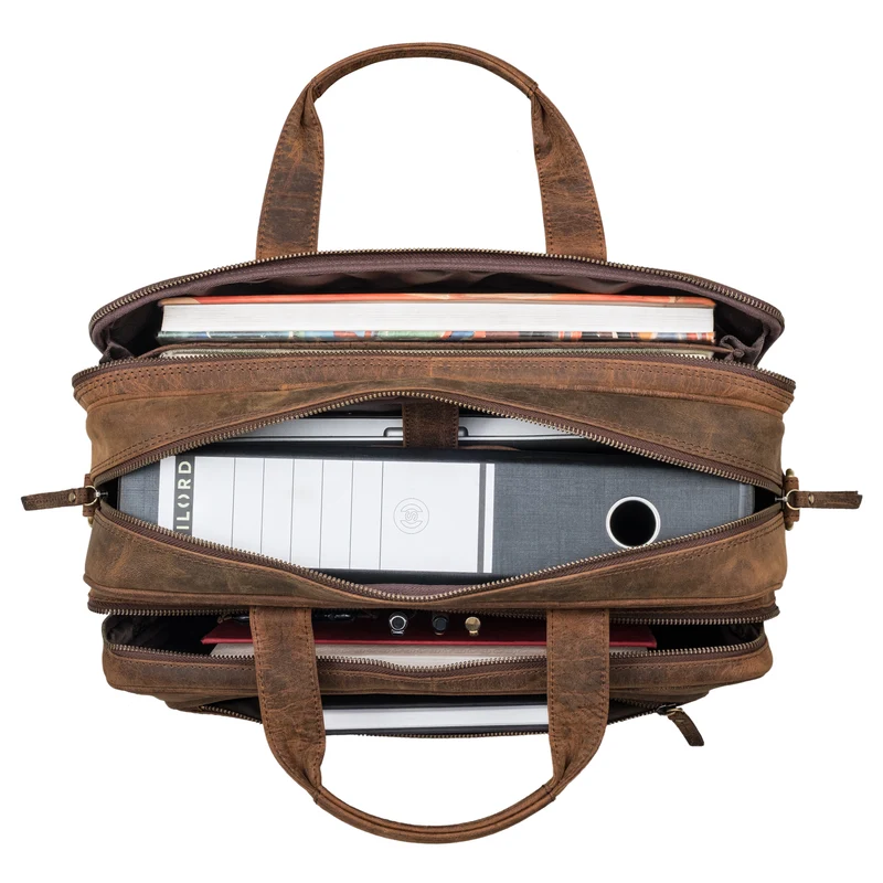 "Walt" Vintage Aktentasche Leder Herren Damen