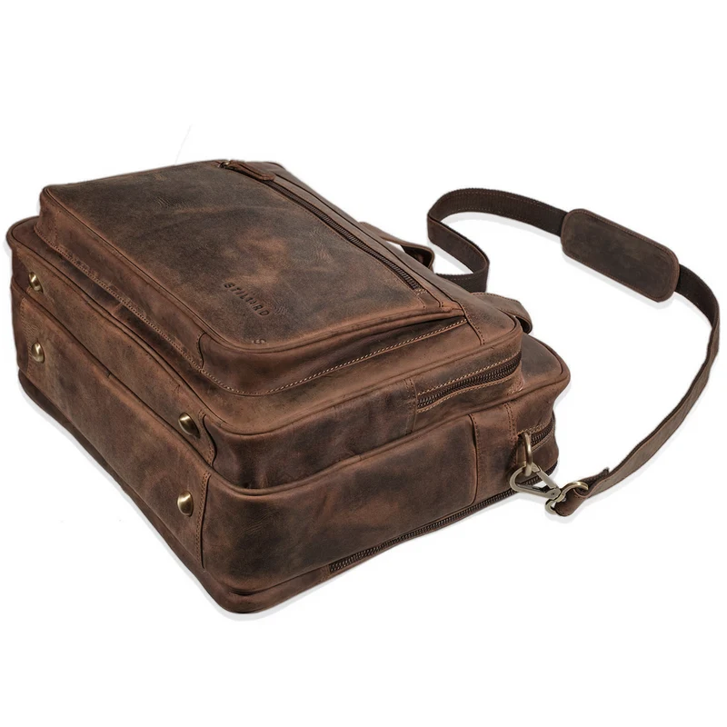 "Walt" Vintage Aktentasche Leder Herren Damen