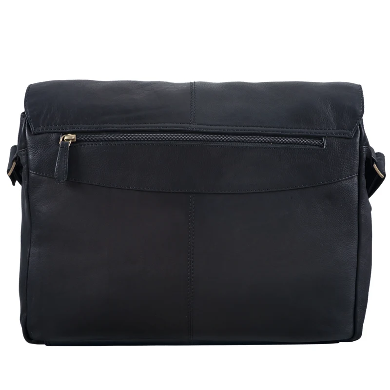 "Alex" Vintage Ledertasche Männer Frauen Businesstasche zum Umhängen 15,6 Zoll