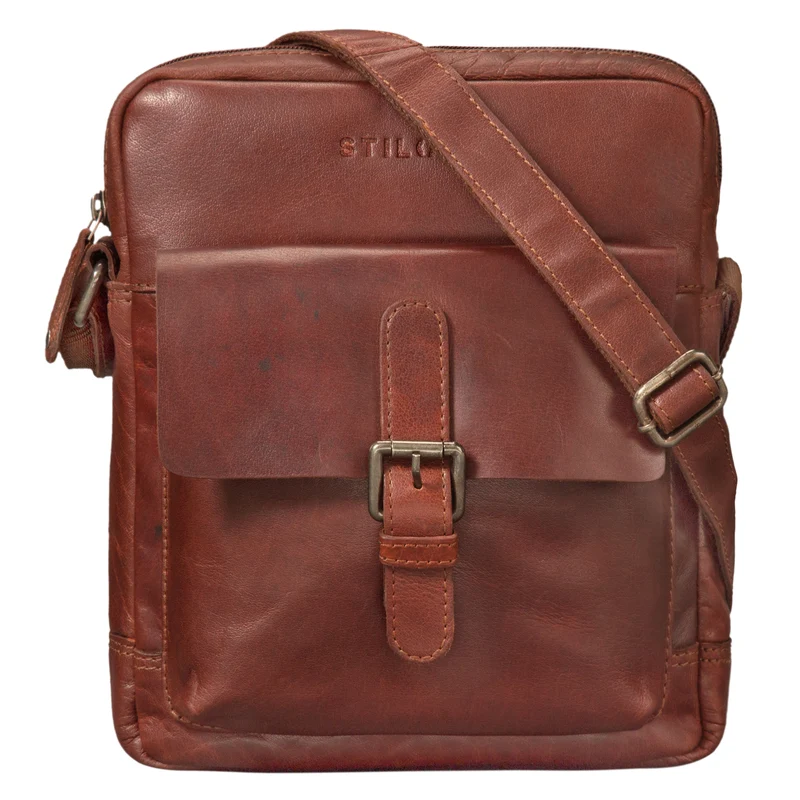 "Luan" Kleine Umhängetasche Leder Vintage