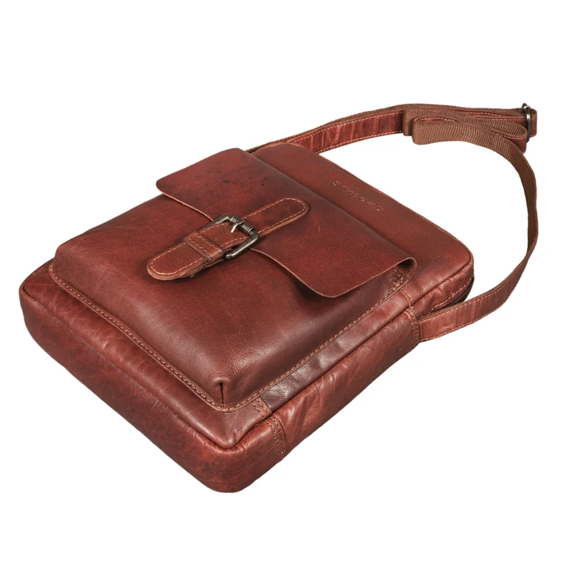 "Luan" Kleine Umhängetasche Leder Vintage